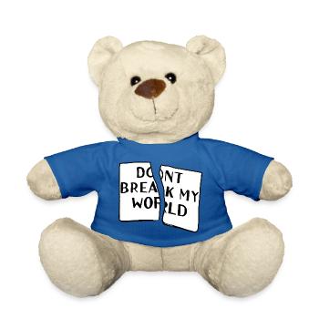 dont break my world - Nounours - bleu roi - Devant