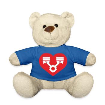 Tuning Heart - Teddy Bear - royal blue - Front