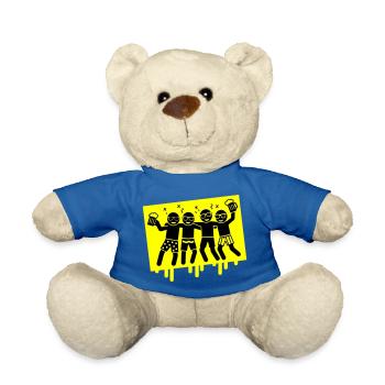 Party Vacation Beach Booze - Teddy Bear - royal blue - Front