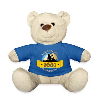 18. Anniversaire Qui fait vibrer la foule depuis 11/2007 - Nounours - bleu roi - Devant
