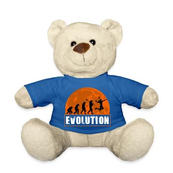 Badminton Evolution Spieler Retro Moon Sport - Teddy - Königsblau - Vorne