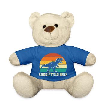 Sobrietysaurus Lustiger Nüchtern Erholung AA NA - Teddy - Königsblau - Vorne
