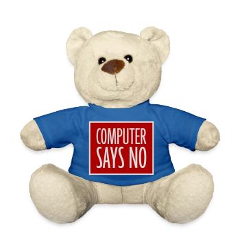 Computer Says No Lustig Programmierer Nerd Technik - Teddy - Königsblau - Vorne