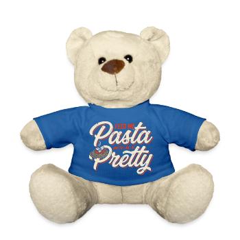 Pâtes Love : Nourris-moi, Dis-moi que je suis jolie - Nounours - bleu roi - Devant