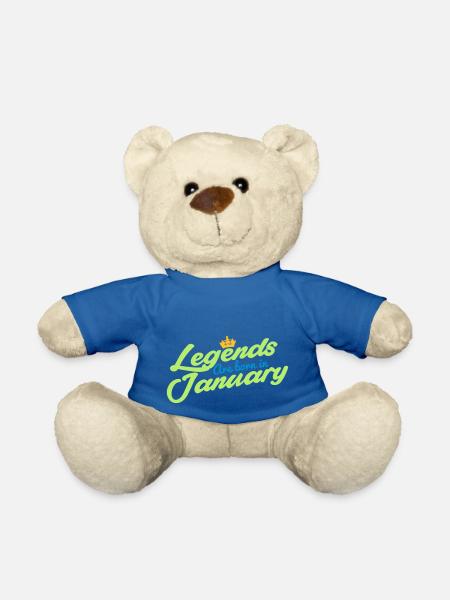 Legenden werden im Januar geboren - Teddy - Königsblau