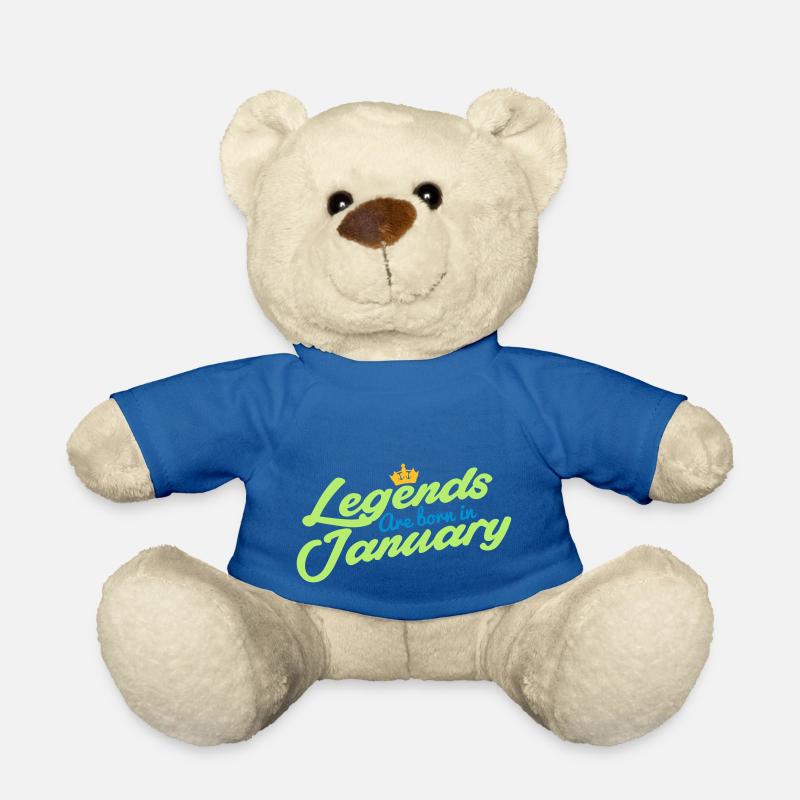 Legenden werden im Januar geboren - Teddy - Königsblau