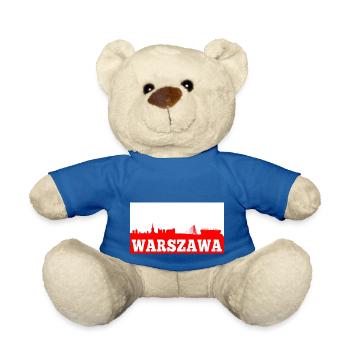 Varsovie, Pologne / Warszawa, Polska - Nounours - bleu roi - Devant