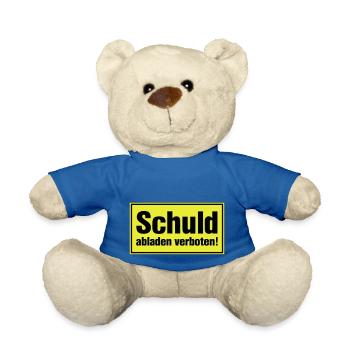 Debunking banned - Gift for innocents - Teddy Bear - royal blue - Front