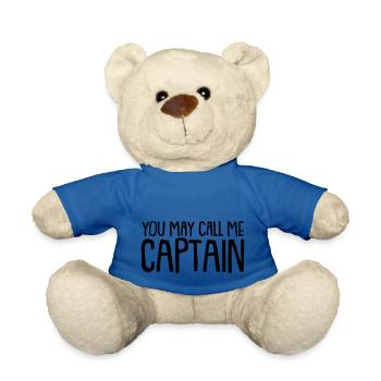vous pouvez m'appeler CAPITAINE - Nounours - bleu roi - Devant