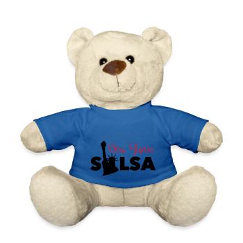 Salsa New York - Salsa Dance Shirt New York Style - Teddy - Königsblau - Vorne