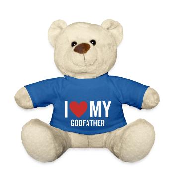 Ich liebe meinen Paten - Teddy - Königsblau - Vorne