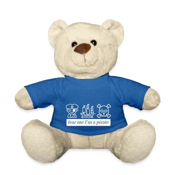 Peur des pirates - Nounours - bleu roi - Devant