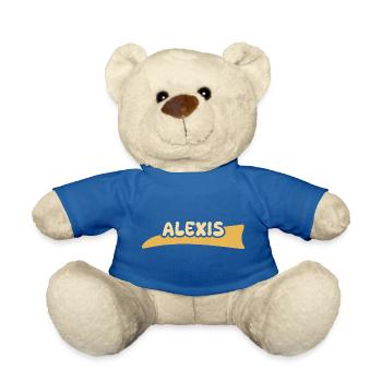 Gift for Alexis - Teddy Bear - royal blue - Front