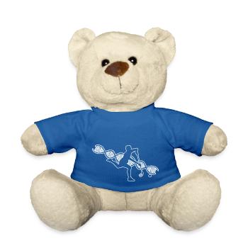 Hockey Feldhockey Geschenk Unihockey Hockeyspieler - Teddy - Königsblau - Vorne
