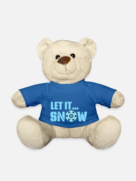 let it snow - Teddy - Königsblau
