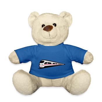 Glace de chemin de fer train - Nounours - bleu roi - Devant
