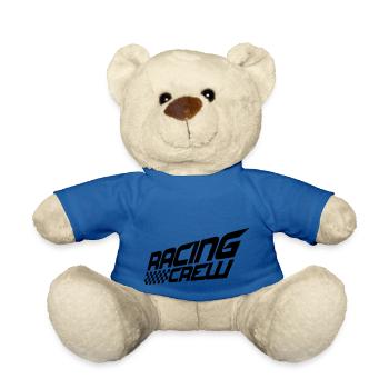 Racing Crew Cool Team disant aimer la conduite automobile de course - Nounours - bleu roi - Devant