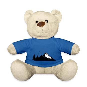 Landschaft Berge - Teddy - Königsblau - Vorne