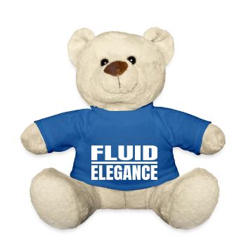 funny sayings water ballet natural grace bday - Teddy Bear - royal blue - Front