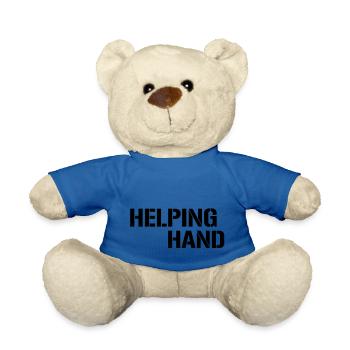 Helping Hand - Teddy Bear - royal blue - Front
