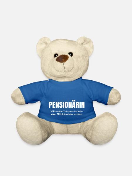Pensionärin Pensionistin Rente lustige Sprüche - Teddy - Königsblau