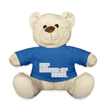 me sarcastic never Zitat - Teddy - Königsblau - Vorne