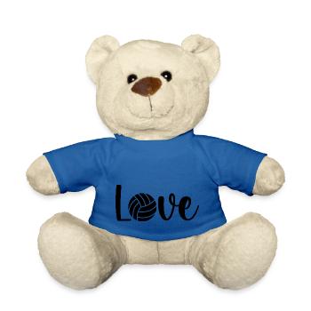Volleyball Love design - Teddy Bear - royal blue - Front