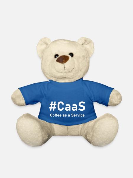 CaaS – Coffee as a Service | Lustiger IT-Kaffee - Teddy - Königsblau