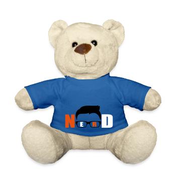 Nerd lustiges Logo - Teddy - Königsblau - Vorne