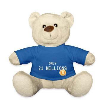 Bitcoin - Teddy Bear - royal blue - Front