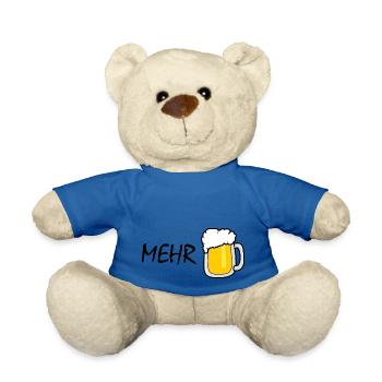 Mehr Bier - Bestellen ohne Worte - Teddy - Königsblau - Vorne