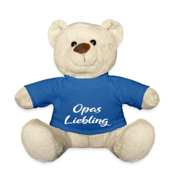 Opas Liebling Geschenk - Teddy - Königsblau - Vorne