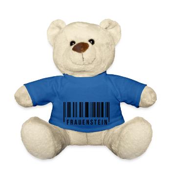 Erzgebirge Strichcode Frauenstein - Teddy - Königsblau - Vorne