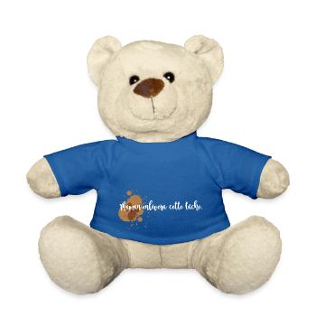 maman enlève cette tâche - Nounours - bleu roi - Devant