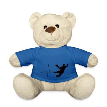 Handball Herzschlag - Teddy - Königsblau - Vorne