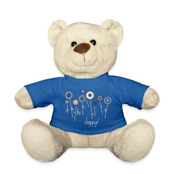 be happy - Teddy - Königsblau - Vorne