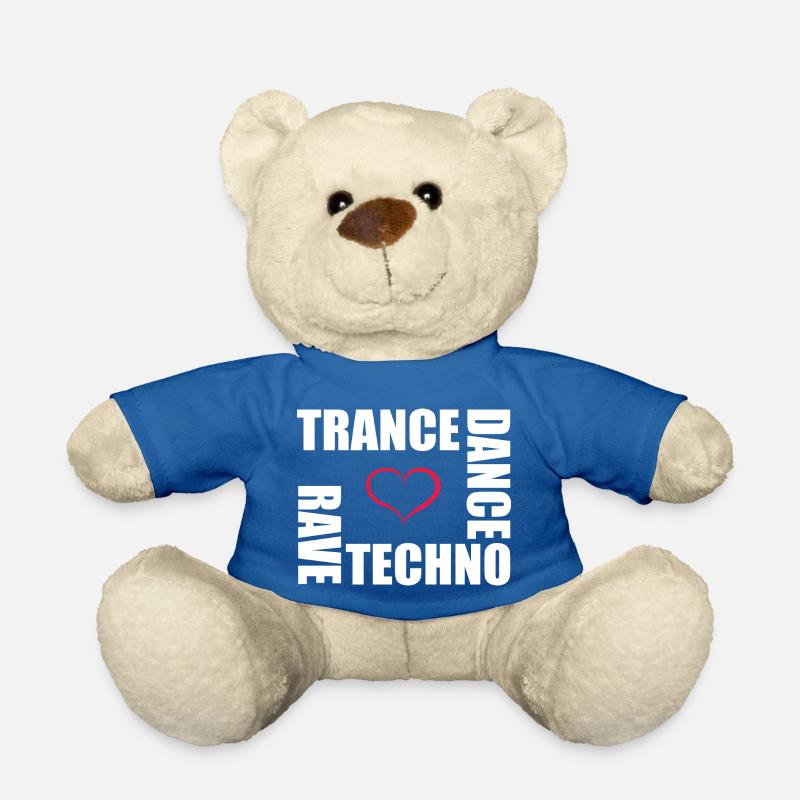 Techno Dance Trance Rave - Teddy - Königsblau