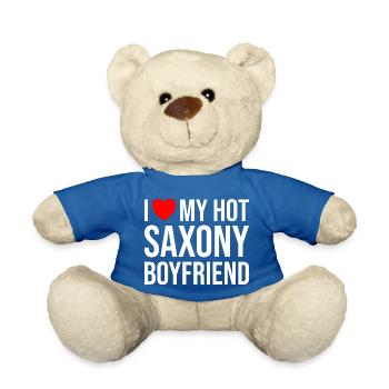 Sachsen Beziehung Liebe - Teddy - Königsblau - Vorne