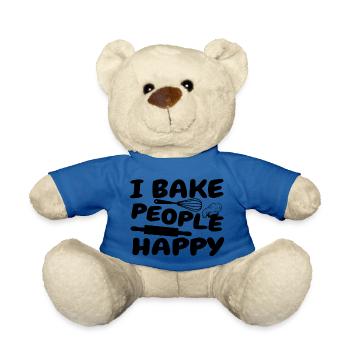 Baker, bakery, confectionery, baking, confectioner, confectioner - Teddy Bear - royal blue - Front