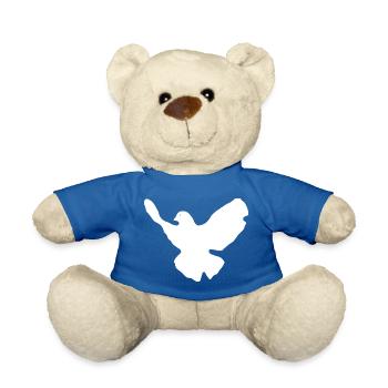 Dove of peace - Teddy Bear - royal blue - Front