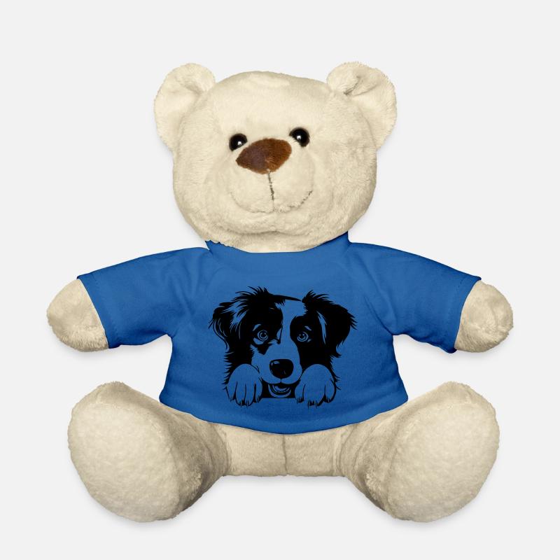 Sweet Australian Shepherd - Teddy Bear - royal blue
