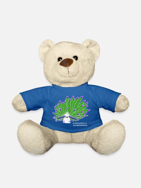 Blatt-Schaf-Schnecke, Zeichnung - Teddy - Königsblau