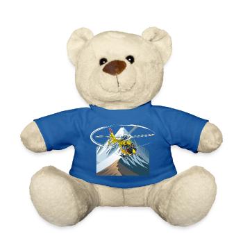 Hubschrauber im Anflug - Teddy - Königsblau - Vorne