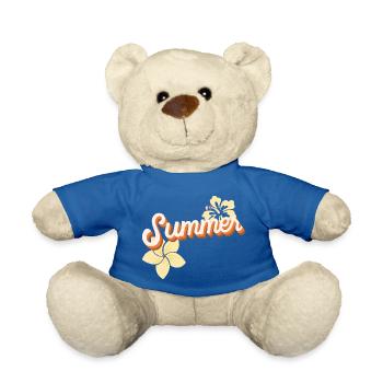 Summer Vibes – Blumenliebe & Sonnenschein - Teddy - Königsblau - Vorne
