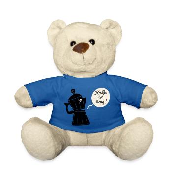 Kaffee ist fertig - Teddy - Königsblau - Vorne