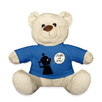 Coffee ready (contour) - Teddy Bear - royal blue - Front