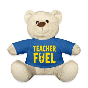 Teacher Fuel - Teddy Bear - royal blue - Front