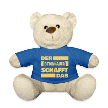 Arbeit Betonbauer - Teddy - Königsblau - Vorne