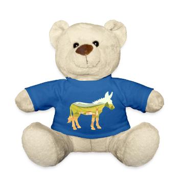 Fermier du village de l’âne - Nounours - bleu roi - Devant