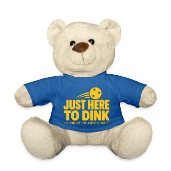 Je viens juste pour Dink Pickleball Butter Yellow Court - Nounours - bleu roi - Devant